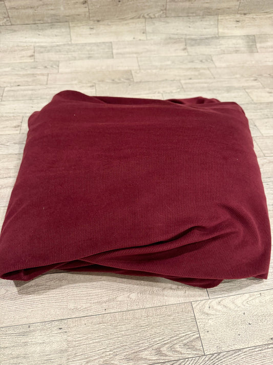 Burgundy Stretch Corduroy