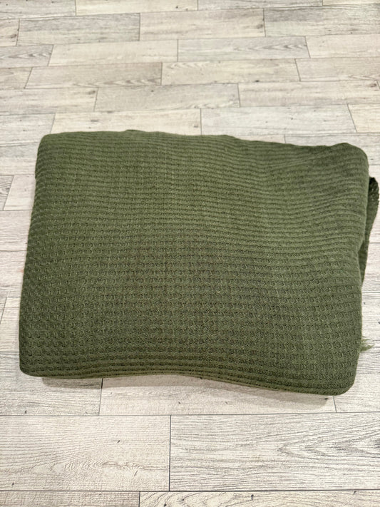 Olive Green Waffle Knit