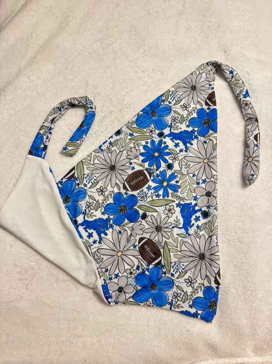 Floral Detroit Football Headscarf