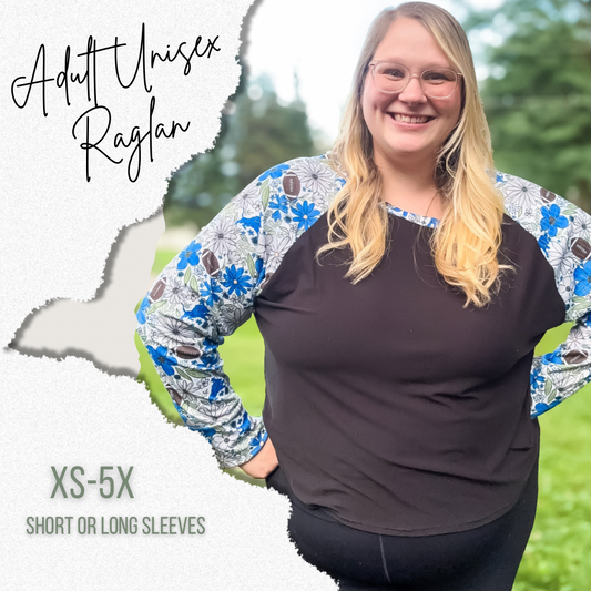 Adult Unisex Raglan