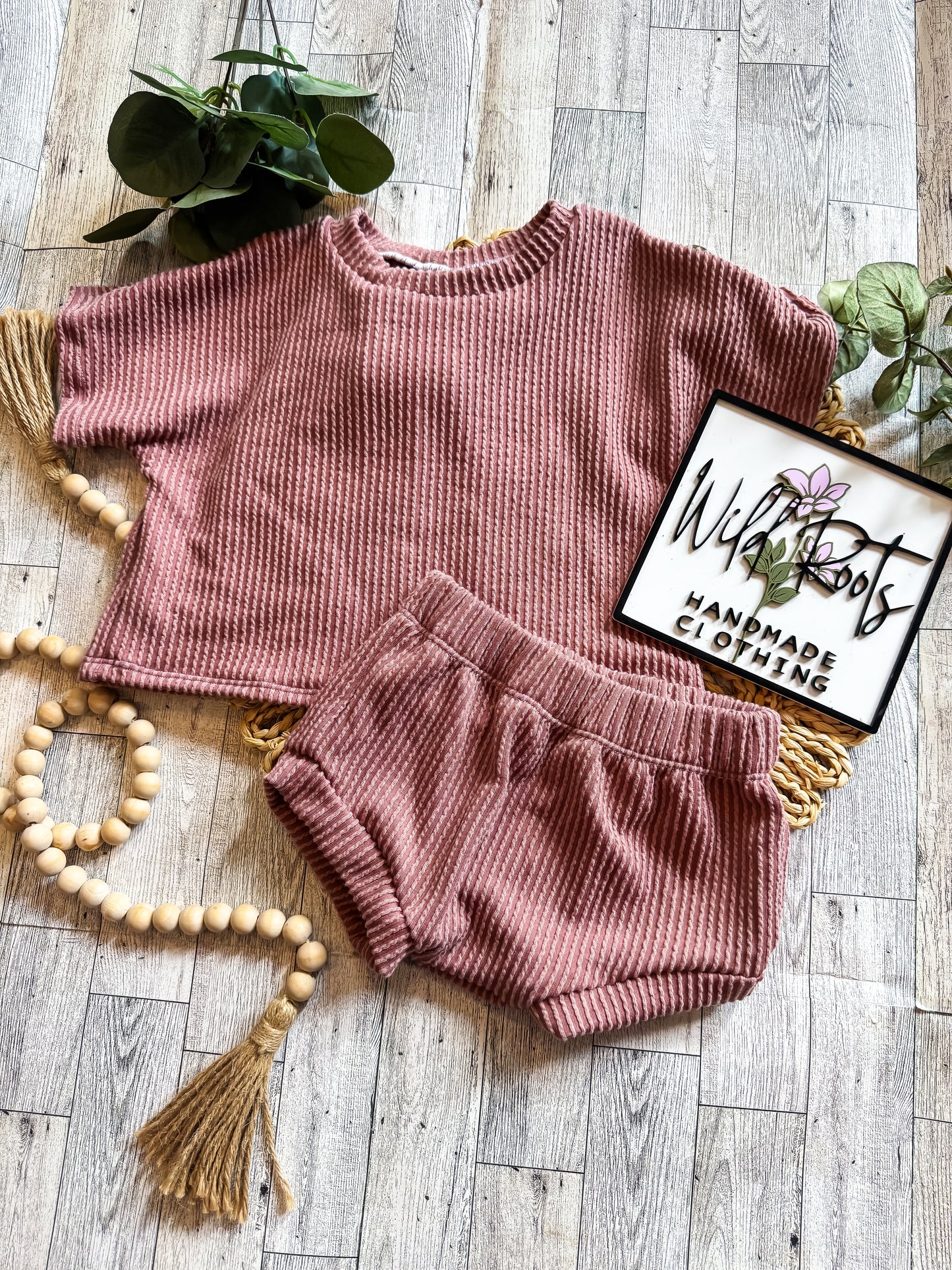 RTS- urban rib boxy tee set